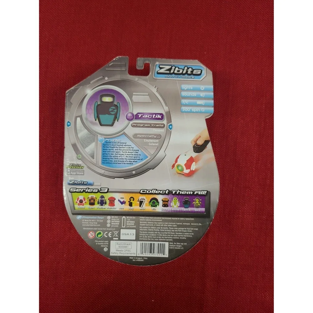 Zibits Mini Remote Control RC Robot Tactik Collector Series 3 New